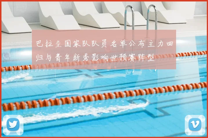 巴拉圭国家队队员名单公布主力回归与青年新秀影响世预赛阵型